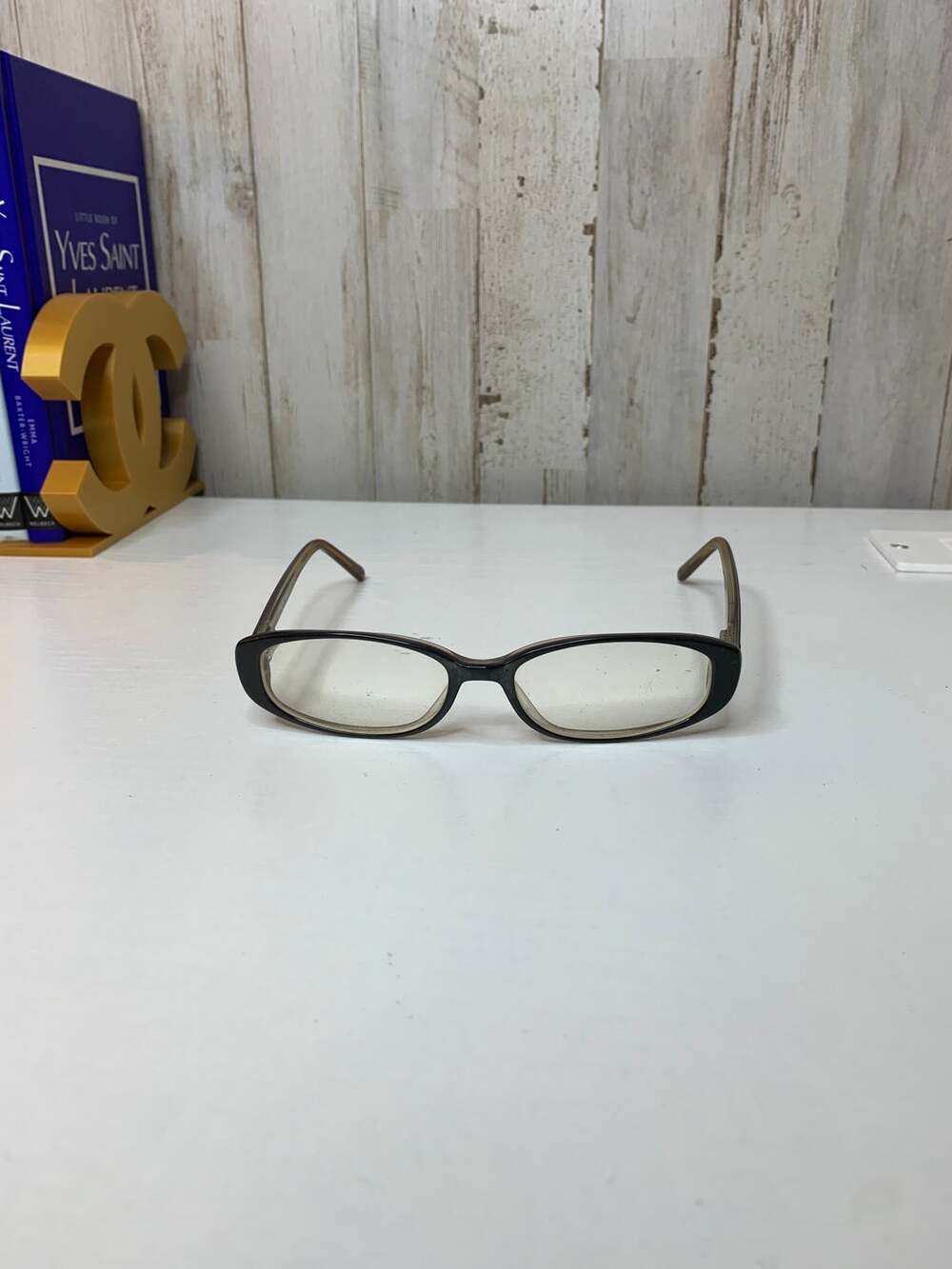 Coach Brooke Womens Eyeglass Frames Black Rectangular Brown Tortoise